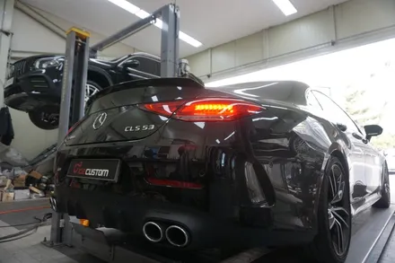 벤츠 CLS53AMG 배기 튜닝 엔드 머플러 사운드 증폭 3-40% 사운드 키워드렸습니다. / 서울 동작