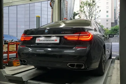 BMW G12 760li 배기 튜닝 12기통의 위엄! 온/오프 가능한 가변배기 작업 / 서울 동작