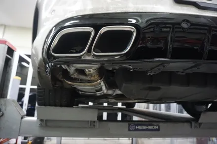 벤츠 C43AMG 카브리올레 퍼포먼스 디퓨져 머플러 팁 가변 배기 튜닝 세팅하기! / 서울 동작