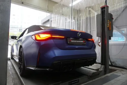 BMW G82 M4 컴페티션 컨버터블 ㅎㄷㄷ한 끝짱나는 팝콘배기음 / 서울 동작