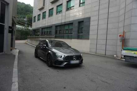 벤츠 A45 AMG 작지만 강합니다! 강력한 배기음! 중통 앤드 작업기 / 서울 동작
