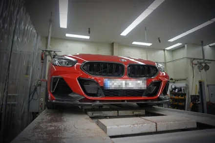 BMW Z4 M40i 환상적 팝콘 배기 튜닝 중통 엔드 가변 배기 머플러 팁 장착 / 서울 동작구