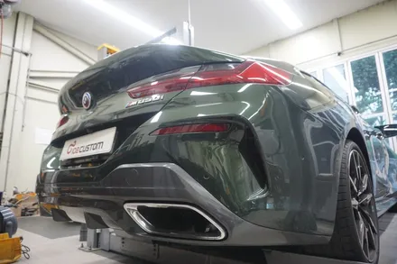 BMW M850i 배기 튜닝 진짜 8기통 배기음 완성 중통 보펜 모듈 작업! / 서울 동작구