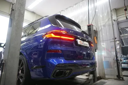 BMW X7 M60i  V8 시그니처 배기 튜닝 세팅! 중통, 모듈 작업 진행하였습니다. / 서울 동작구
