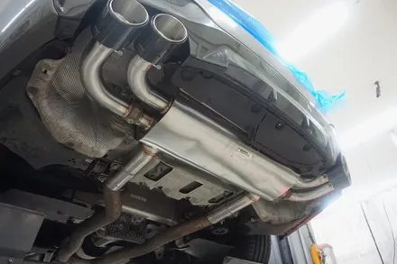 BMW G30 M550i V8 배기 튜닝 구조변경NO 브릴란테 가변 배기 시스템 적용 / 서울 동작구