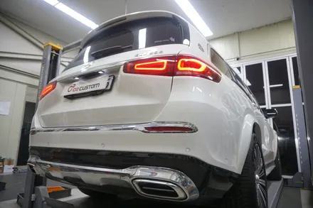 벤츠 GLS600 마이바흐 럭셔리 명품 배기음 입히기 가변 배기 튜닝 진행하였습니다. / 서울 동작구
