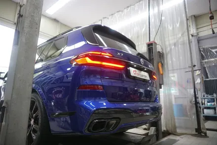 BMW X7 M60i  V8 시그니처 배기 튜닝 세팅! 중통, 모듈 작업 진행하였습니다. / 서울 동작구