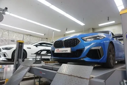 BMW M235i 배기 튜닝 구조변경NO 브릴란테 가변 배기 작업하였습니다. / 서울 동작구