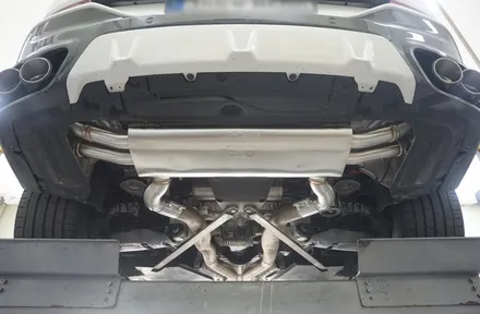 BMW X6 M50i 배기 튜닝 브릴란테 가변 배기 ＆ 카본 머플러 팁 작업을 완료하였습니다. / 서울 동작구