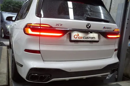 BMW X7 M60i 배기 튜닝, 브릴란테 가변 배기＆미드 파이프 작업 / 서울 동작