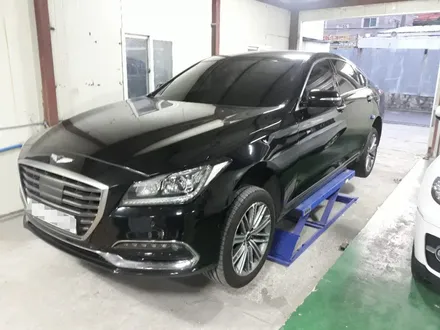 [대전휠복원][써니휠] 제네시스 G80 18인치 다이아몬드커팅 휠복원