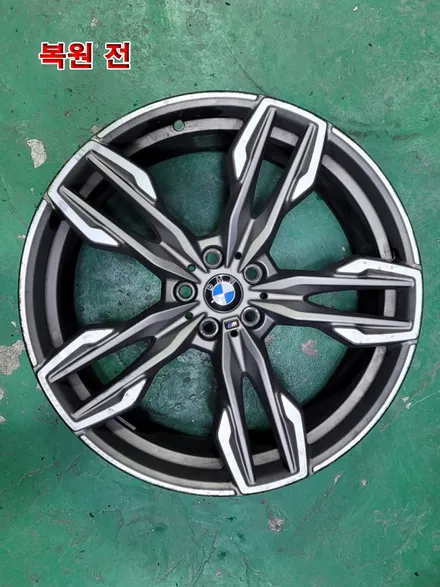 [대전휠복원][써니휠] BMW X3 21인치 다이아몬드커팅 휠복원 / 대전 유성구 노은동
