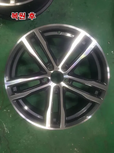 [대전휠복원][써니휠] BMW 420d 19인치 다이아몬드커팅 휠복원 / 대전 유성구 노은동