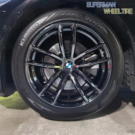 BMW 520D 휠 튜닝 : BMW G30 18인치 휠 도색 후기 / 전주시 덕진구