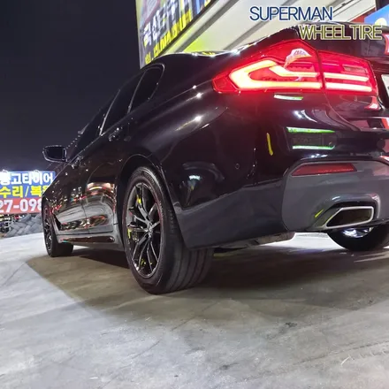 BMW 520D 휠 튜닝 : BMW G30 18인치 휠 도색 후기 / 전주시 덕진구