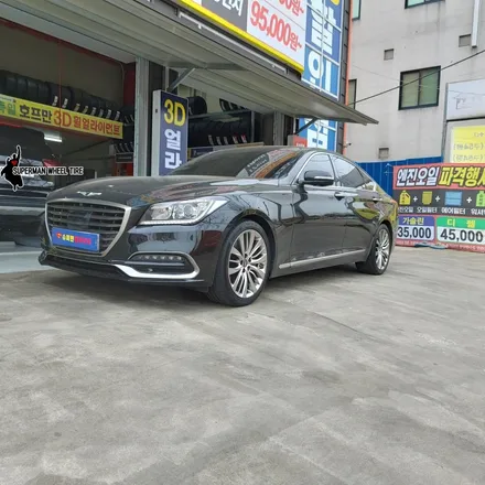 제네시스 G80 19인치 순정휠복원후기 (전주휠복원수리도장기스복원) / 전주시 덕진구