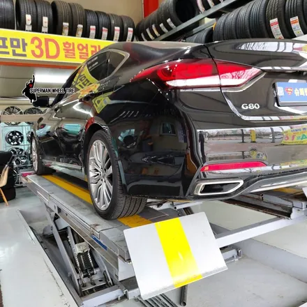 제네시스 G80 19인치 순정휠복원후기 (전주휠복원수리도장기스복원) / 전주시 덕진구