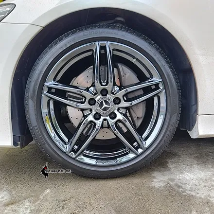 휠복원 후기:)벤츠 E220D AMG 19인치 순정 블랙크롬/전주휠타이어 전주타이어 전주휠복원 / 전주시 덕진구