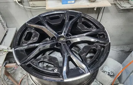 BMW IX 순정휠22인치 휠주차기스로인한 휠다이아컷팅복원 수원휠복원 수원휠수리 / 수원 영통구