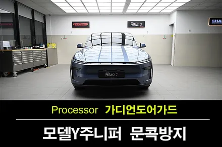 테슬라 모델Y 주니퍼 그래시어 블루 수원 가디언도어가드 장착 / 수원 팔달