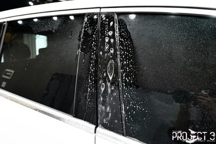 벤츠 EQE SUV 500 폴라 화이트 주차시 중요한 부분 PPF 시공(BENZ EQE SUV) / 수원 팔달