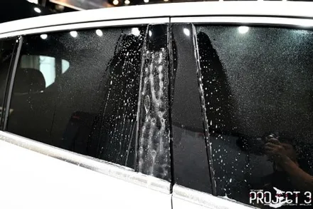 벤츠 EQE SUV 500 폴라 화이트 주차시 중요한 부분 PPF 시공(BENZ EQE SUV) / 수원 팔달