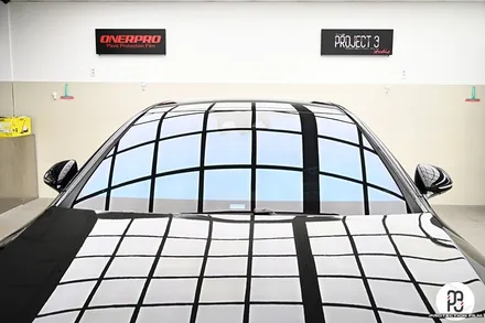 벤츠 S클래스 전면 유리 복원과 수원 윈드쉴드PPF 시공을 동시에 / 수원 팔달