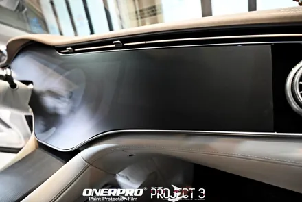 부천 벤츠 EQS450 전기차 세단 어브시디언 블랙 메탈릭 하이퍼스크린 실내 PPF 보호필름 시공 / 수원 팔달
