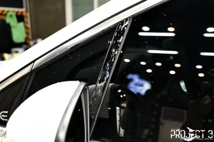 벤츠 EQE SUV 500 폴라 화이트 주차시 중요한 부분 PPF 시공(BENZ EQE SUV) / 수원 팔달