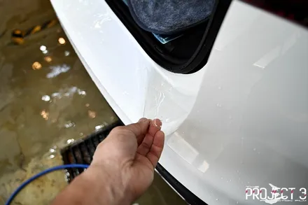 벤츠 EQE SUV 500 폴라 화이트 주차시 중요한 부분 PPF 시공(BENZ EQE SUV) / 수원 팔달