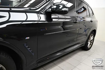 BMW X3 G01 블랙 차량 기존 가디언도어가드 GP-01제거 후 네오가드 재장착 / 수원 팔달