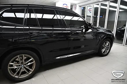 BMW X3 G01 블랙 차량 기존 가디언도어가드 GP-01제거 후 네오가드 재장착 / 수원 팔달