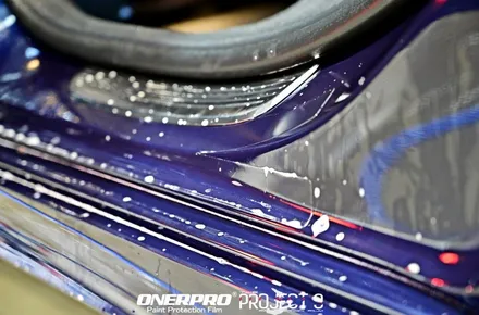 벤츠 E300 브릴리언트 블루 인증 중고차 전체PPF 가 부담스럽다면, 딱 필요한부분만~~ 부천PPF / 수원 팔달