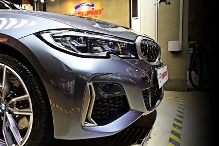돌빵에 가장 취약한 곳은 어디일까? BMW 340i 소피스토 그레이 전면부 PPF 로 보호 / 수원 팔달