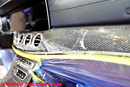 벤츠 E63 AMG 폴라화이트 2년 운행한 차량도 가능한 카본 인테리어 실내PPF / 수원 팔달