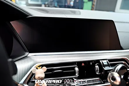 부천PPF BMW X5 알파인 화이트 인테리어 하이그로시 보호 실내PPF 작업 / 수원 팔달