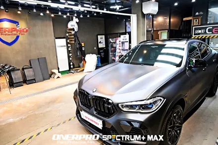 부천 무광 PPF BMW X6M 컴페티션 온라인 에디션 프로즌블랙 무광 전체PPF / 수원 팔달