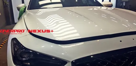 제네시스 G70 마블화이트 접촉사고로 프론트범퍼 및 ppf황변으로 인한 재시공 by 오너프로ppf 부천직영점 / 수원 팔달