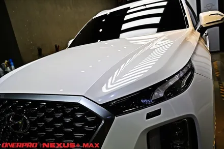 현대 펠리세이드 크리미 화이트 펄 현존 가장 확실한 도장면 보호방법은 부천PPF 필름시공 / 수원 팔달