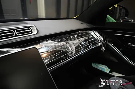 영통동PPF 에서 체험한 벤츠 S580 실내 하이그로시 보호필름 시공 / 수원 팔달