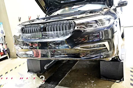 BMW 530i 카본블랙 프론트범퍼PPF 보험수리 프로젝트3 알파PPF / 수원 팔달