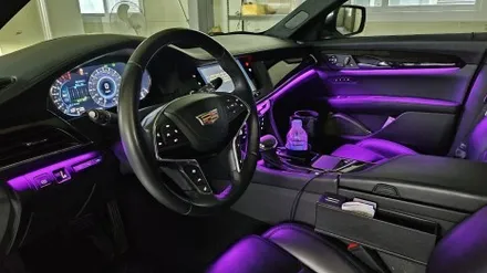 캐딜락 ct6 엠비언트, 아쉬운 순정엠비언트 광량업 및 확장시공으로 확실한 변화를 줘보자 / 경기 광주,용인,하남