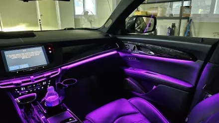 캐딜락 ct6 엠비언트, 아쉬운 순정엠비언트 광량업 및 확장시공으로 확실한 변화를 줘보자 / 경기 광주,용인,하남