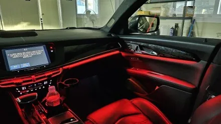 캐딜락 ct6 엠비언트, 아쉬운 순정엠비언트 광량업 및 확장시공으로 확실한 변화를 줘보자 / 경기 광주,용인,하남