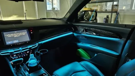 캐딜락 ct6 엠비언트, 아쉬운 순정엠비언트 광량업 및 확장시공으로 확실한 변화를 줘보자 / 경기 광주,용인,하남