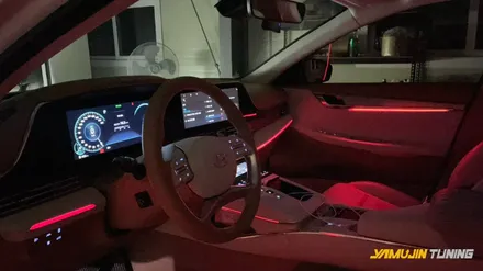 더뉴 그랜저 엠비언트,아쉬운 순정엠비언트 도어 확장시공으로 완벽한 실내공간 만들어보자 / 현대 / 더 뉴 그랜저 IG / 경기 광주 목동길