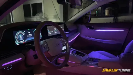 더뉴 그랜저 엠비언트,아쉬운 순정엠비언트 도어 확장시공으로 완벽한 실내공간 만들어보자 / 현대 / 더 뉴 그랜저 IG / 경기 광주 목동길