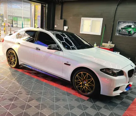 BMW 666m 19인치 휠 랩핑 골드 크롬 랩핑 - [구미랩핑/대구랩핑/sy디자인커스텀] / 구미시 선기동