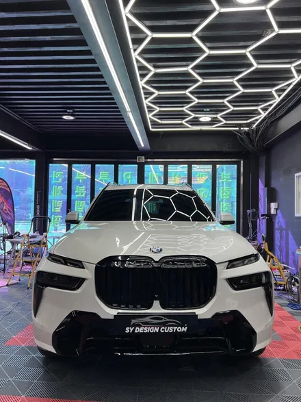 BMW X7 전체 크롬 죽이기 포인트 랩핑 크롬 딜리트 택랩 고광택 블랙유광 부분 랩핑- [구미랩핑/대구랩핑/경북랩핑/sy디자인커스텀] / 구미시 선기동