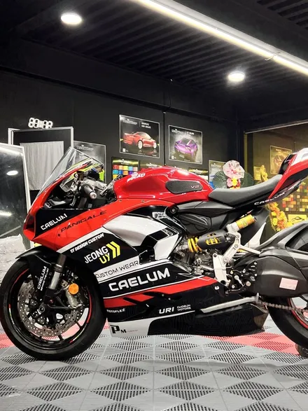 바이크 랩핑 두가티 파니갈레 Panigale 전체 실사 랩핑 데칼 디자인 커스텀 랩핑 - [구미랩핑/대구랩핑/경북랩핑/sy디자인커스텀] / 구미시 선기동